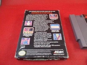 Swords and Serpents (Nintendo NES) COMPLETE w/ Box manual game WORKS!