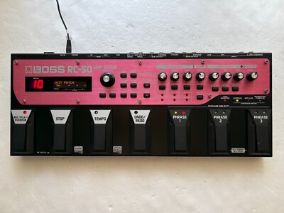 Boss RC-50 Loop Station Pedal Multi Looper with Adapter Used