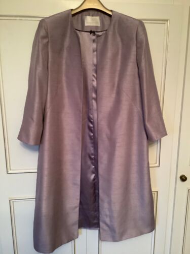 Jacques Vert Size 20 Purple Dress And Long Jacket Outfit Wedding/Occasion - Picture 7 of 8