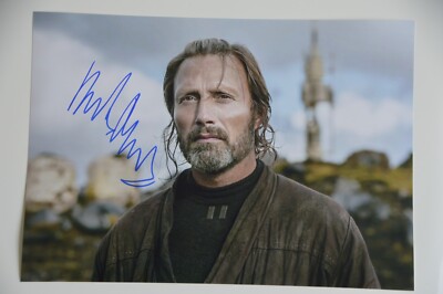 Mads Mikkelsen signed Rogue One Star Wars 20x30cm Foto Autogramm Autograph IP4