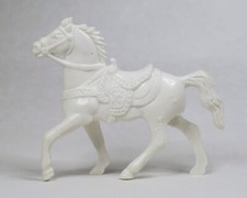 Lido Horse Saddle White Figure Vintage 1950s Soft Plastic Robin Hood ACW 04083