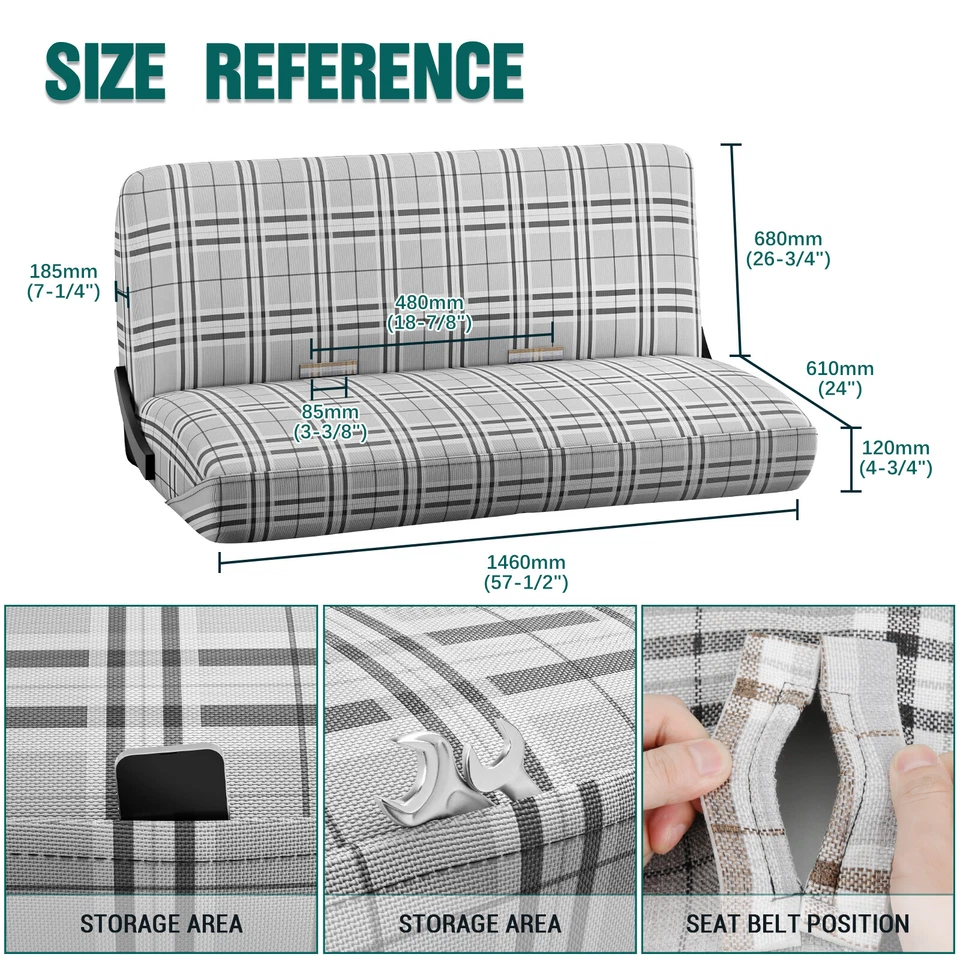 For Dodge W100 W150 W250 Pickup Full Size Truck Bench Seat Cover Saddle Blanket — 第 2/4 张图片