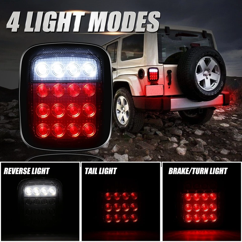 2X Luz LED de señal de giro inversa de respaldo trasero para Kenworth Peterbilt Freightliner Foto 3 de 4