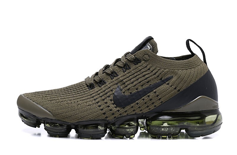 Nike Air Vapormax Flyknit 3 Men's Army Green Air Cushion Shoes with Free Shippin