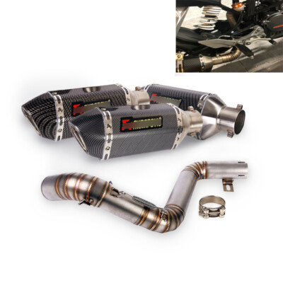 Motorcycle Exhaust Mid Pipe Slip On Muffler Modified For DUKE 390 200 2012-2016