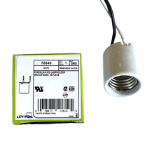 Leviton 70045  Porcelain Keyless Lampholder Socket 4KV Pulse Rated Medium Base