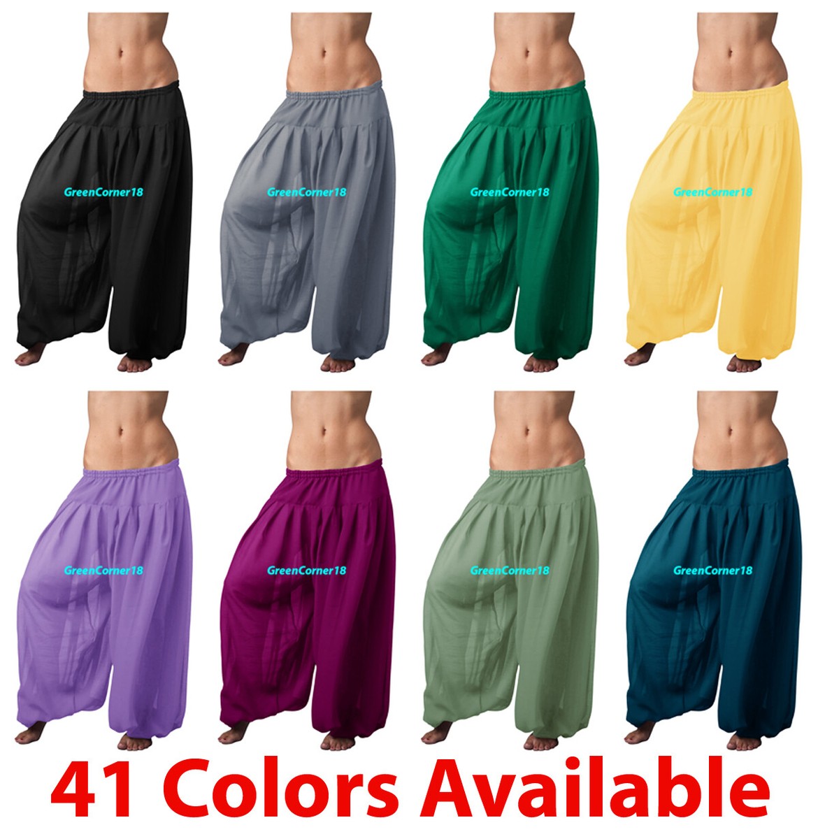 Chiffon Harem Pant Yoga Belly Dance Pantaloons Bombachos Baggy Halloween  Boho IN