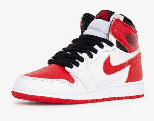 AIR JORDAN 1 RETRO HIGH OG GS HERITAGE WHITE / RED 575441 161 YOUTH