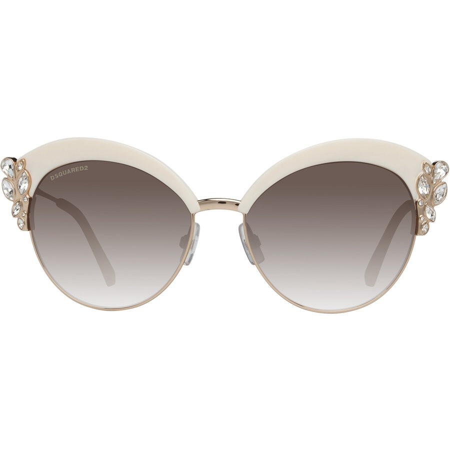 Металлическая рамка Dsquared2 DQ199 25K CatEye Белыйзолотой 58-17-135 35790₽