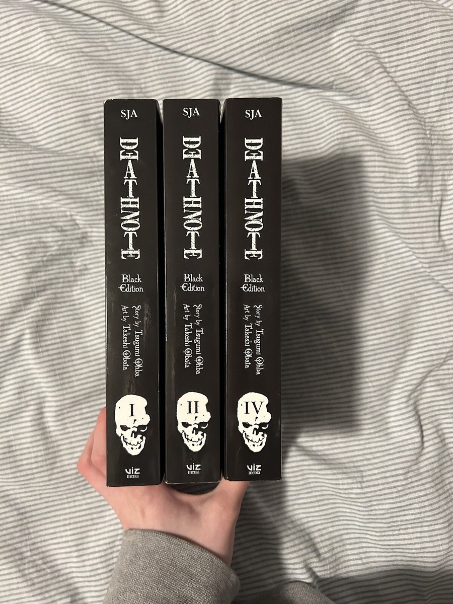 Deathnote *BLACK EDITION* 2- in -1 manga series books 1,2,3