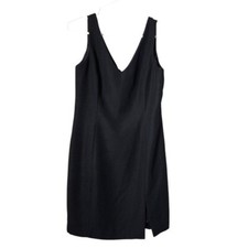 MODA INTERNATIONAL x VINTAGE y2k Office Siren mini dress Black Sleeveless 6