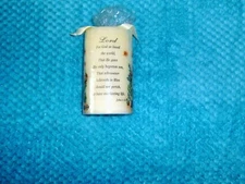 John 3:16 Religious Motivational Candle For GOD So Loved The World 5.25"  High