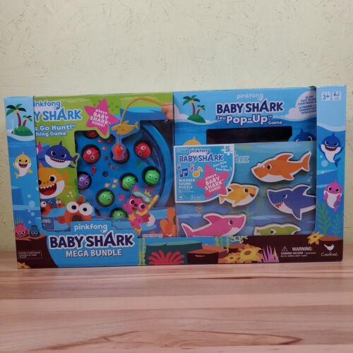 Pinkfong Baby Shark Mega Bundle with Puzzles and Games for Kids 3+ NEW