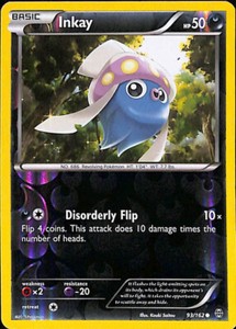 Inkay Reverse Holo 93/162 Pokémon 2015 XY Breakthrough
