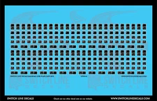 HO Scale Railroad Lube Plate COTS Decal Set
