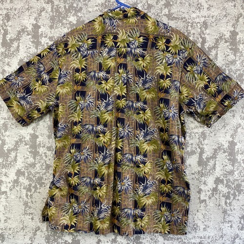 Tori Richard Honolulu großes hawaiianisches Aloha-Herrenhemd Baumwolle Rasen Made in USA - Bild 7 von 10