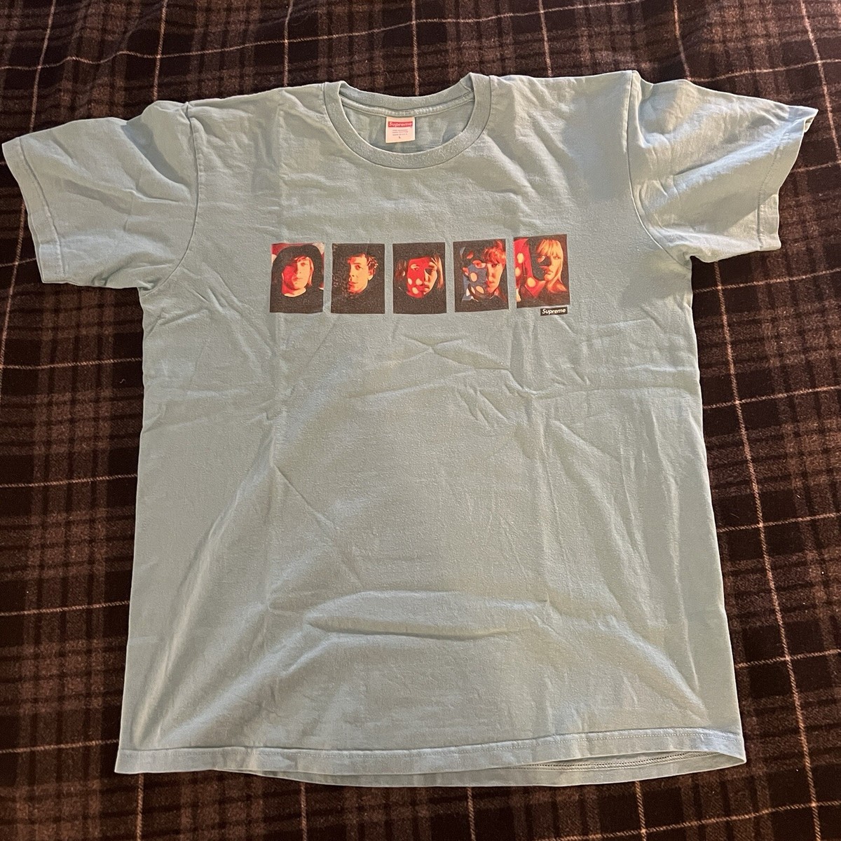 Vintage Supreme The Velvet Underground & Nico Blue Tee Size