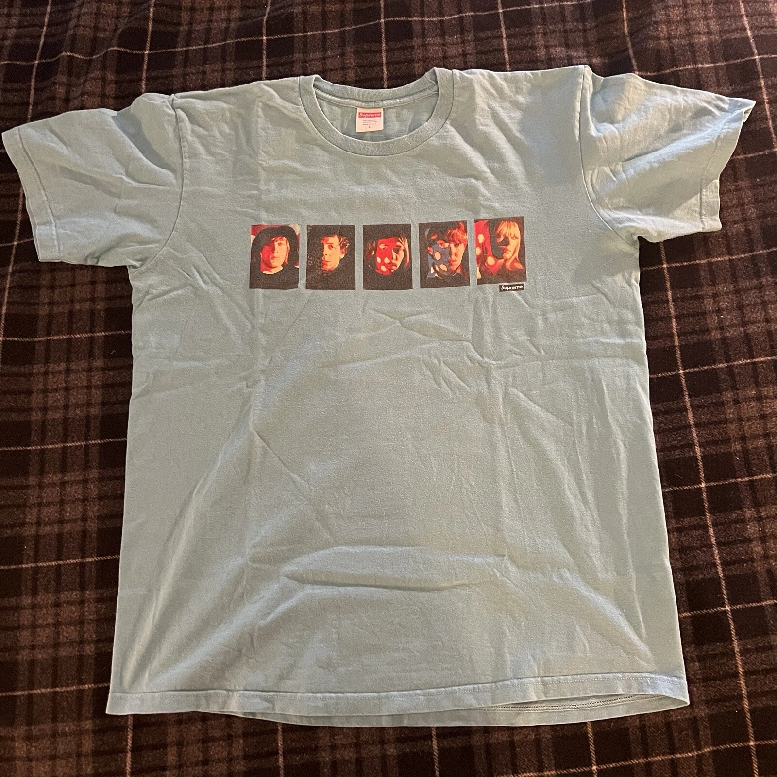Tee shirt vintage Supreme The Velvet Underground & Nico bleu taille L