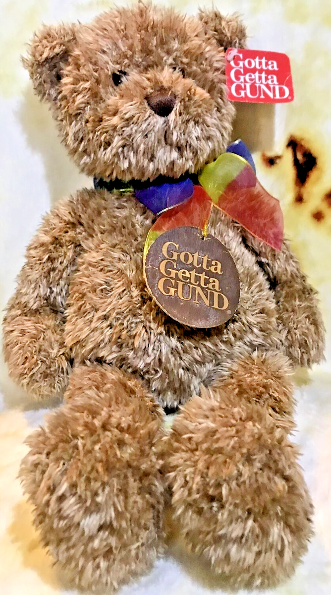 ぬいぐるみ Gotta Getta GUND ABRAM Sr. 15247 Gotta Getta Gund~Bearessence Brown Teddy Bear Plush Stuffed Animal