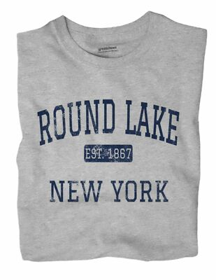 Round Lake New York NY T-Shirt EST