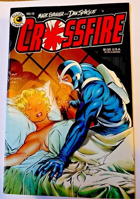 Crossfire #12 Dave Stevens Cover Art Marilyn Monroe (Eclipse Comics June 1985)