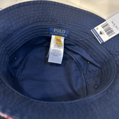 NEW! POLO Ralph Lauren [S/M] Men's Cotton Bucket Sport Hat, Patch