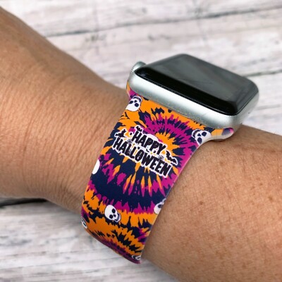 Wrist Band Tie Dye Silicone Apple Watch Band Starburst Apple Watch
