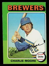 1975 Topps Charlie Moore #636  Baseball  Milwaukee Brewers