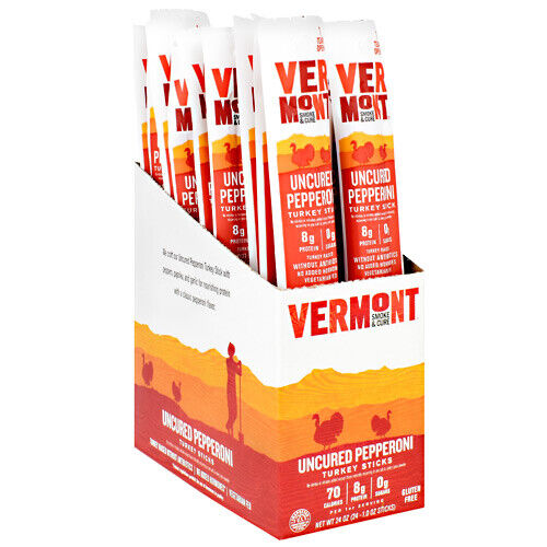Vermont Smoke & Cure Meat Stick UNCURED PEPPERONI TURKEY 1 oz ea
