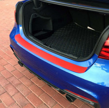 3D RED Carbon Fibre Boot Sill Protector Strip suits MERCEDES (B) (04RD)