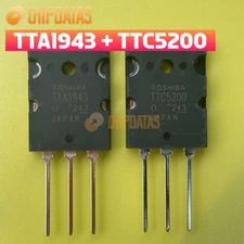 5Pair Toshiba New TTA1943 + TTC5200  TO-3PL PNP Power Transistor