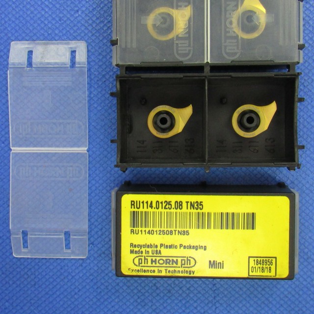 2 pcs. PH HORN Carbide Grooving Inserts RU114.0125.08 TN35 🎯 Machinist