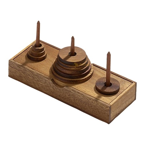 Turm Von Hanoi - 9 Scheiben - Denkspiel - Knobelspiel - Geduldspiel-image