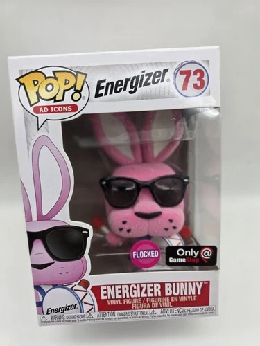 Funko Pop! Ad Icons ENERGIZER BUNNY #73 (Flocked) Energizer GameStop Exclusive