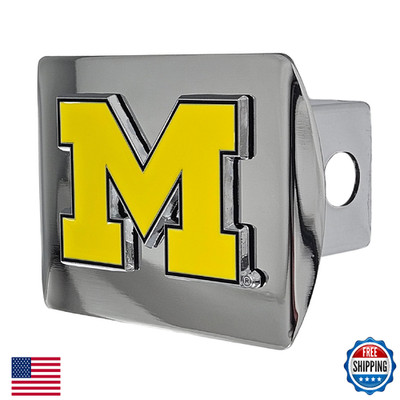 FANMATS Michigan Wolverines 3D Color Emblem Hitch Cover For 2'' Receivers