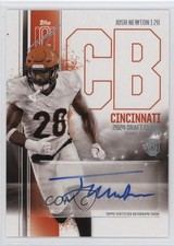 2024 Topps Signature Class Rookie Class Auto Josh Newton #RCA-JN Auto 10up