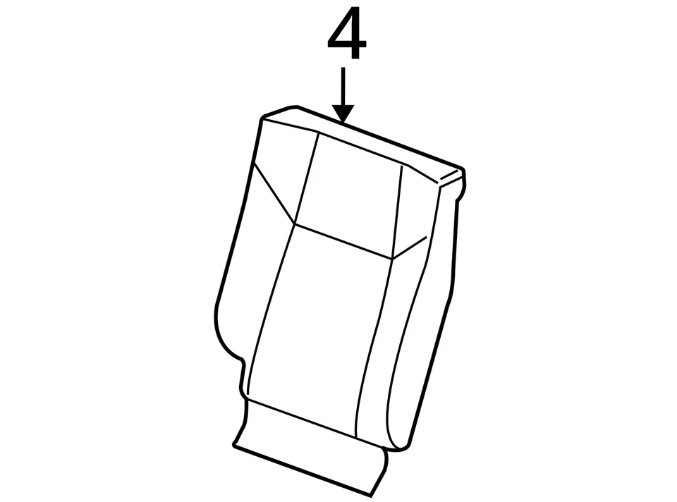 SE ADAPTA A PONTIAC G5 2007-2009 CUBIERTA ASM R/ASIENTO BK CUSH * 20850406 - NUEVO OEM Foto 3 de 3