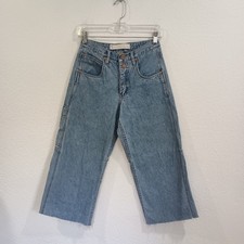 Vintage GX High Rise Wide Leg Crop Cargo Jeans, Size 3/4