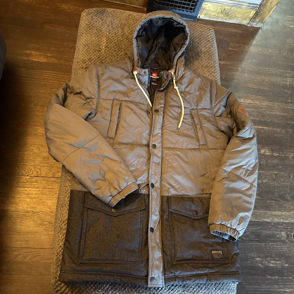 QUIKSILVER Quiktech 600 A-15B Winter JACKET Coat Gray Mens XL NWOT - Image 4 of 4