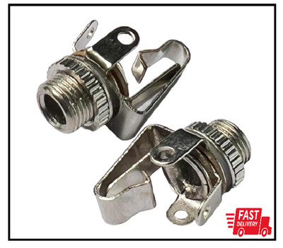 CESS 1/8'' 3.5mm Mono TS Female Jack Socket with Switch Panel Mount (10 Pack)