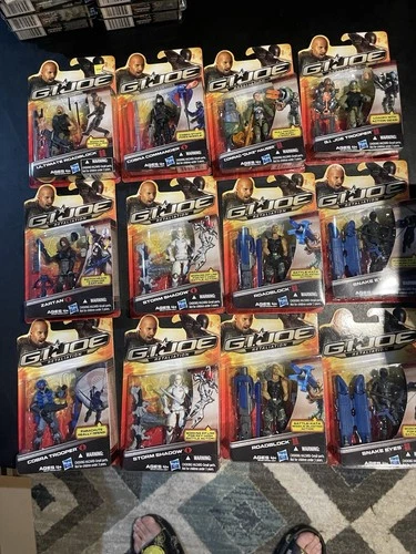gi joe retaliation action figures 3.75 Lot Snake Eyes ZARTAN Storm Shadow Duke