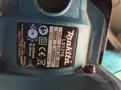Makita LS1216 Compound Saw Mitre Chop, 305mm Blade - Picture 3 of 12