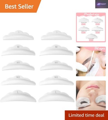 50 Stück Silikon Wimpernlifting Schilde für mühelose Dauerwellenlocken - wiederverwendbare Pads