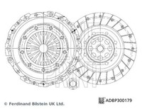 Blue Print ADBP300179 Kupplungssatz FüR Peugeot