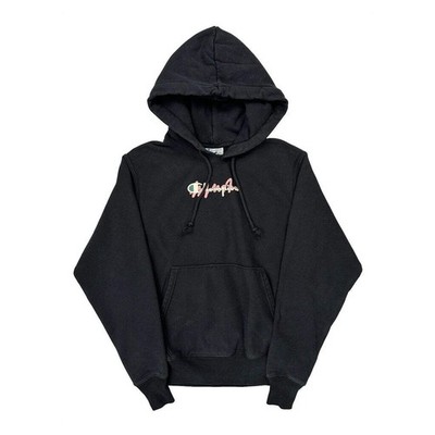 Reverse Weave Champion Spellout Hoodie - Small schwarz Baumwollmischung