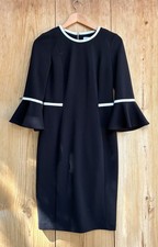 Calvin Klein Black Bell Sleeve Dress Sz 4