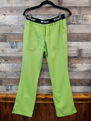 Greys Anatomy By Barco Women's Flare Leg Cargo Scrub Pants, Lime Green, Size XSP