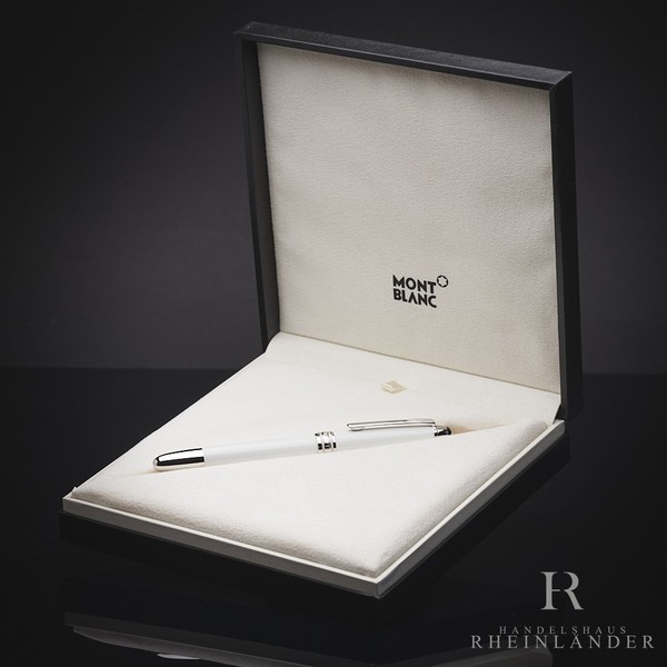 Montblanc MeisterstüCk Solitaire White Classique FüLlfederhalter Id 111937 Ovp-image