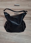 ***TOP*** große Damen Leder Handtasche / Bag in Schwarz mit Nieten