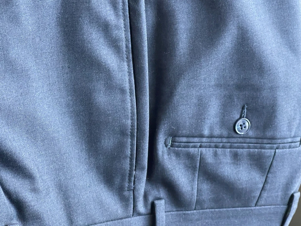 Men’s Calvin Klein Slacks 2 Pair, One Pair Navy, One Pair Gray32Wx32L Dress Casu - Image 3 of 4